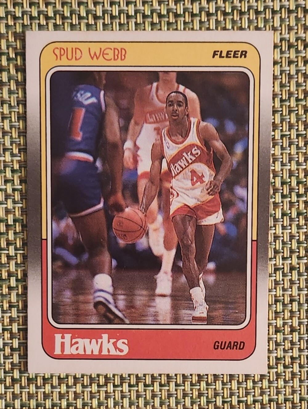 Spud Webb 1986 Fleer Hawks Basketball Card